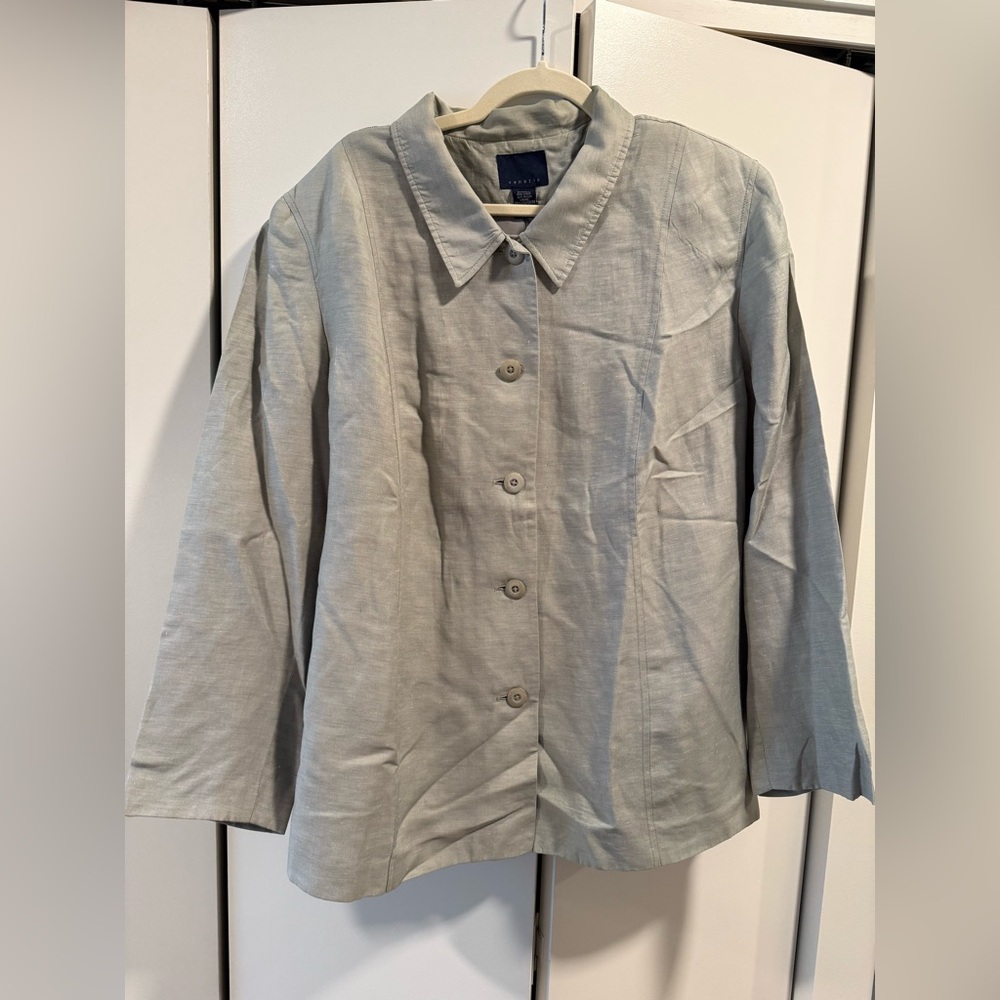 Venezia Light Gray Shirt Jacket